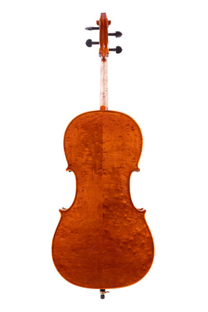 Stradivari Figured Maple Cello 4/4 Hand-Made in Romania #110