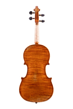 One Piece Back Antique Violin 4/4 Handmade in Romania  #94